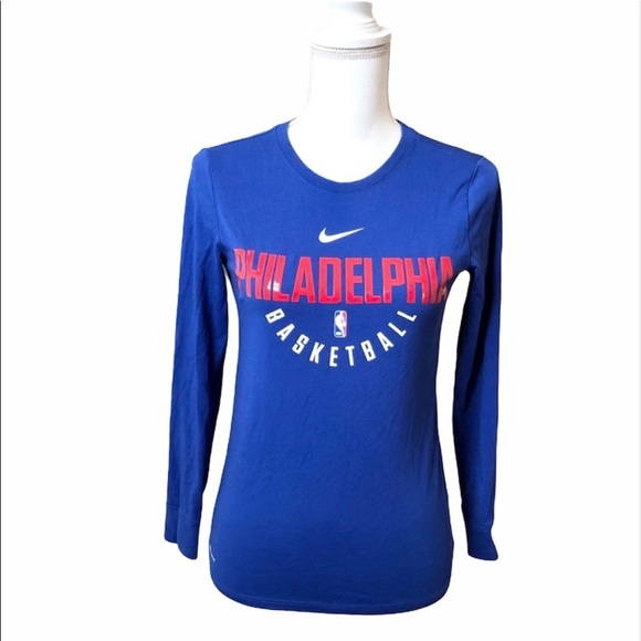 The Nike Tee Dri-Fit Philadelphia Basketball Shirt - Picture 1 of 9